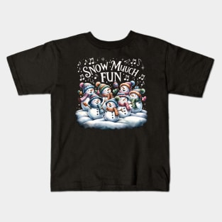 Dancing snowmen Kids T-Shirt